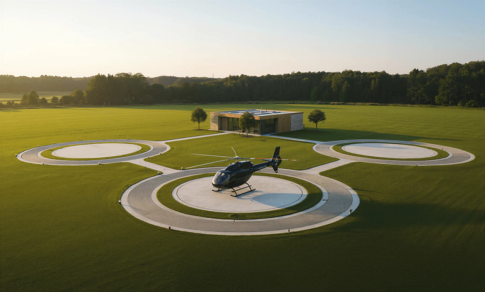 IHAVEN Helicopter on helipad