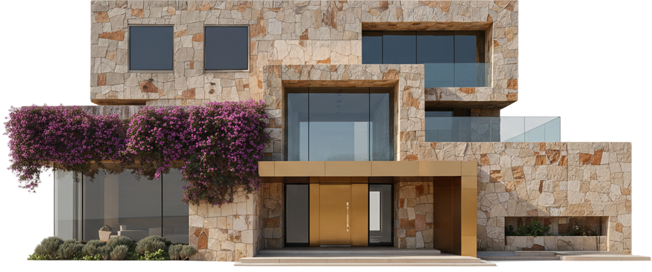 Modern premium residence with architecture blending security and luxury